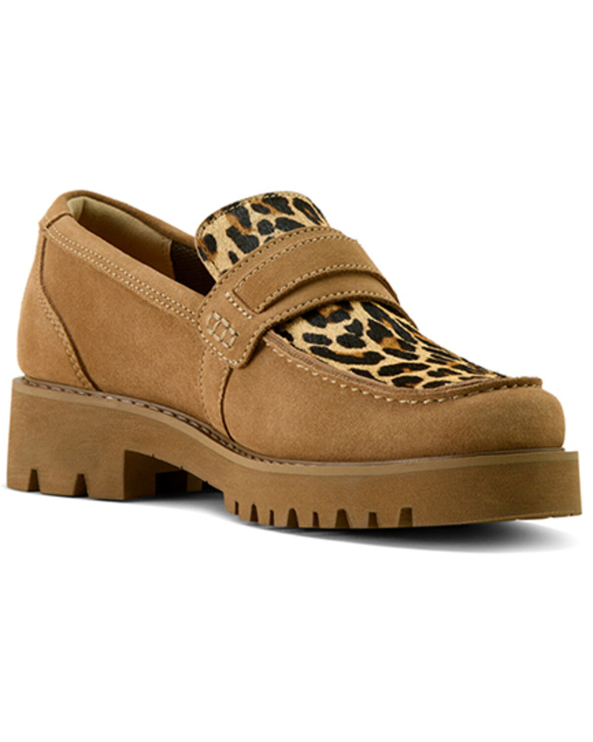 Image #1 - Ariat Women's Straford Lug Loafers, Tan, hi-res