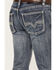 Image #2 - Rock & Roll Denim Men's Pistol Medium Vintage Wash Straight Leg Denim Jeans, Medium Wash, hi-res