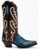 Image #2 - Dan Post Women's Exotic Ostrich Leg Western Boots - Snip Toe, Blue, hi-res