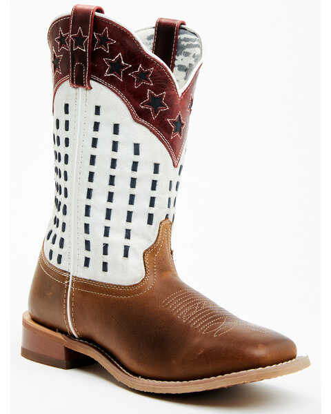 Image #1 - Laredo Women's Stargazer Western Boots - Broad Square Toe, Multi, hi-res