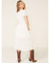 Image #4 - Beyond The Radar Women's Cream Lace Button Dress, , hi-res