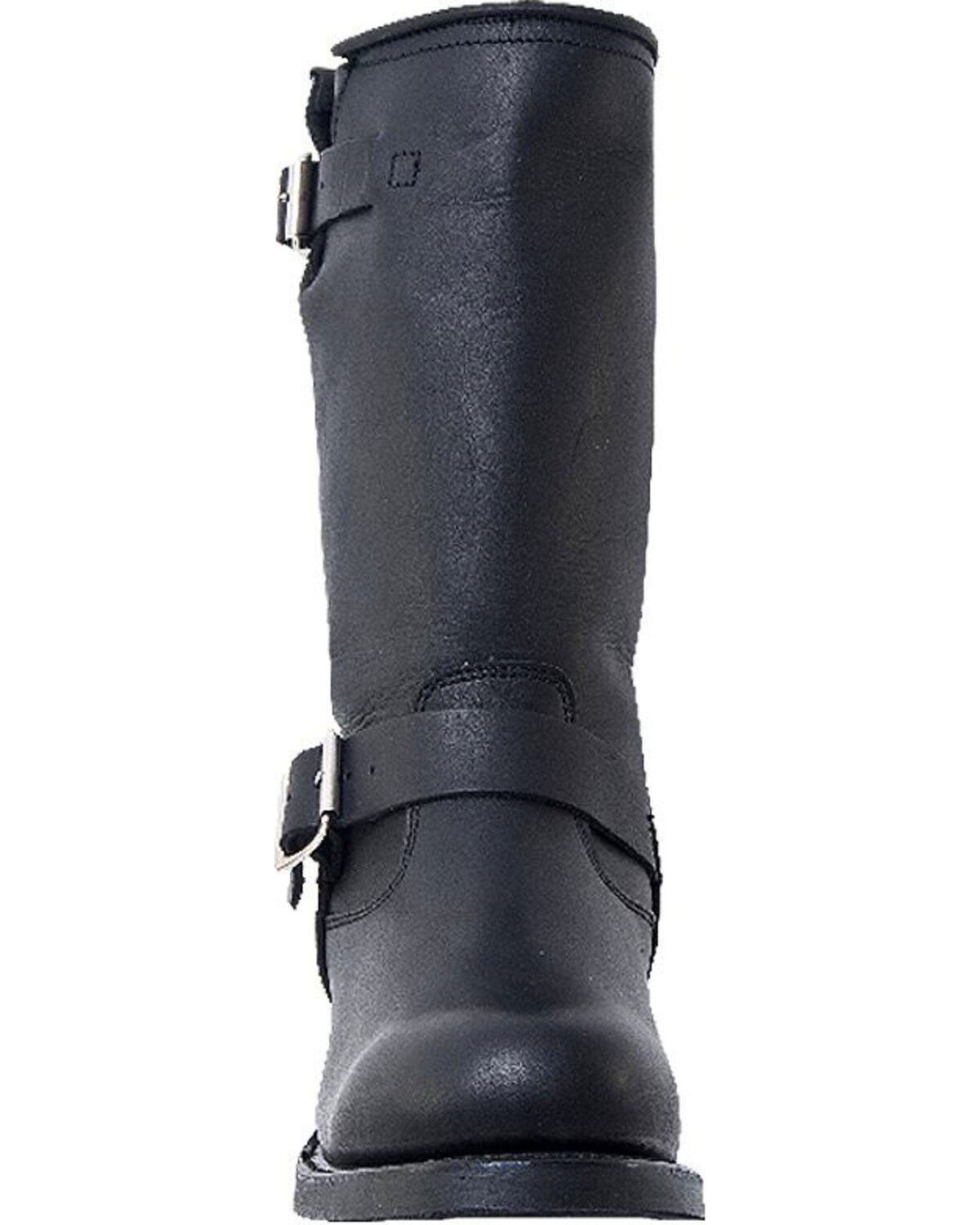 mens round toe harness boots