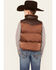 Cody James Boys' Hood River Nylon Puffer Vest, Dark Brown, hi-res