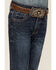 Image #4 - Cody James Little Boys' Maverick Dark Wash Straight Jeans - Sizes 4-8, Blue, hi-res