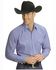 Image #2 - Ely Walker Men's Assorted Plaid or Stripe Long Sleeve Pearl Snap Western Shirt, Stripe, hi-res