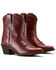 Image #4 - Ariat Women's Maggie Western Booties - Round Toe, Red, hi-res