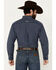 Image #4 - Ariat Men's Prestcot Windowpane Plaid Print Long Sleeve Performance Shirt - Tall, Navy, hi-res