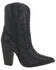 Image #2 - Dingo Women's Neon Moon Rhinestone Booties - Round Toe, Black, hi-res