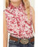 Image #3 - Cowgirl Hardware Girls' Cowhide Print Sleeveless Snap Stretch Western Shirt, Pink, hi-res