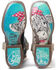 Tin Haul Women's Shaggy Spot Western Boots - Broad Square Toe, White, hi-res
