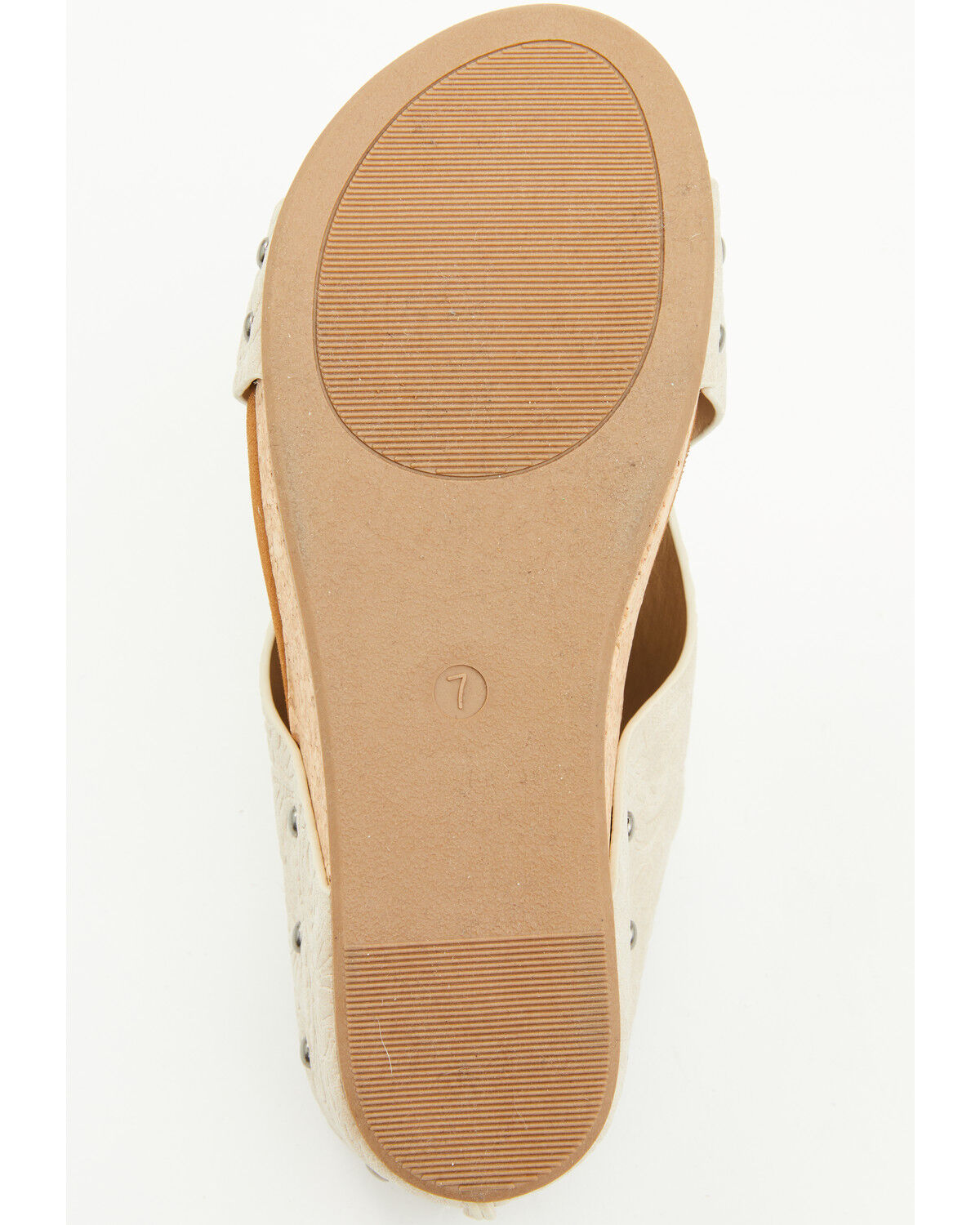 Image #7 - Very G Women's Wally Tooled Sandals, Cream, hi-res