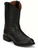 Image #1 - Justin Men's Kiligore Roper Boots - Round Toe, Black, hi-res