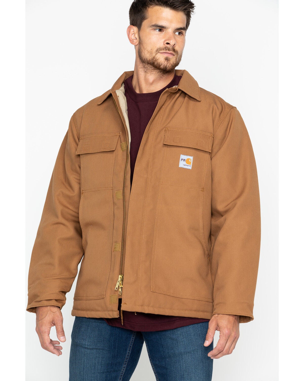 carhartt fr fleece jacket