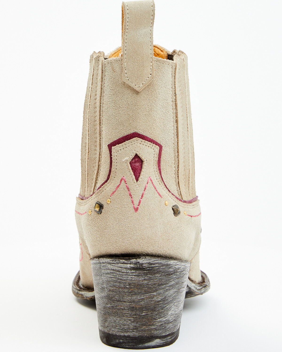Image #5 - Old Gringo Women's Marinera Western Booties - Snip Toe, Purple, hi-res
