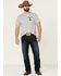 Changes Men's Yellowstone Rip For The Brand Graphic Short Sleeve T-Shirt , Heather Grey, hi-res