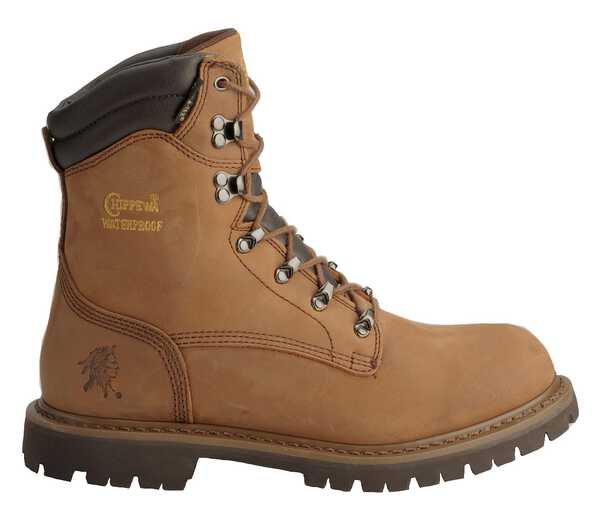 Image #8 - Chippewa Men's Heavy Duty Waterproof & Insulated Aged Bark 8" Work Boots - Round Toe, Bark, hi-res