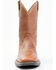 Brothers & Sons Men's Lite Western Performance Boots - Broad Square Toe, Brown, hi-res