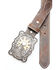Cody James Boys' Spur Buckle Belt, Brown, hi-res