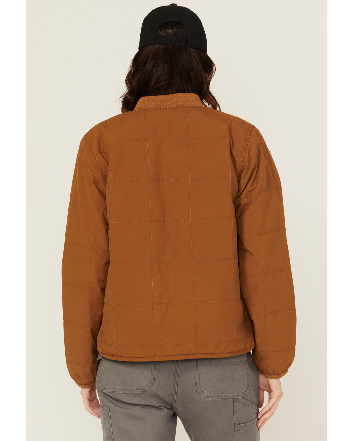 Image #4 - Carhartt Women's Rain Defender Loose Fit Lightweight Insulated Jacket, Brown, hi-res