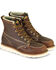 Image #1 - Thorogood Men's 6" Lace-Up Wedge Sole Work Boots - Steel Toe, Brown, hi-res