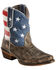 Roper Women's Americana Patriotic Boots - Snip Toe, Brown, hi-res