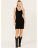 Image #2 - Spell Women's Sunray Knit Mini Dress, Black, hi-res