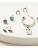 Image #4 - Shyanne Women's Moon & Cactus Turquoise Stone Earrings Set - 6-Piece, Silver, hi-res