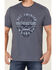 Brothers & Sons Men's Twisted Slub Skull Graphic T-Shirt, Blue, hi-res