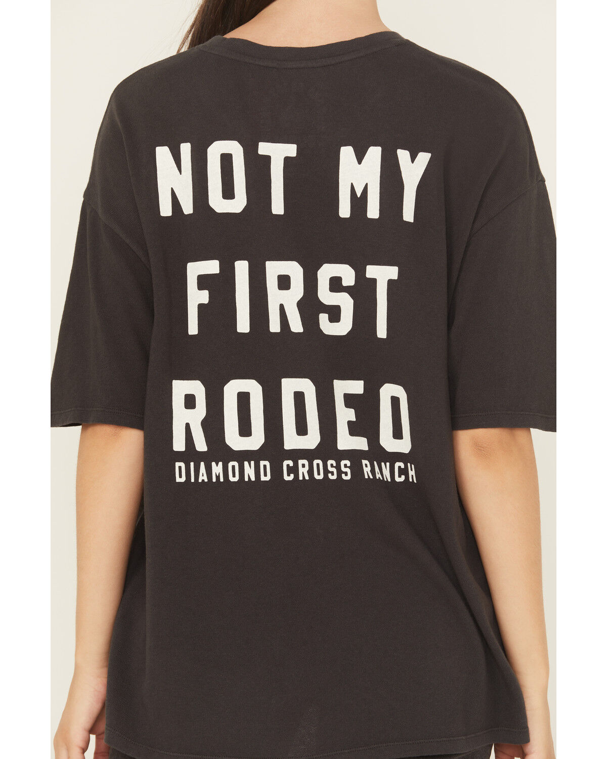 Image #4 - Z Supply x Diamond Cross Ranch Women's Howdy Not My First Rodeo Short Sleeve Graphic Tee, Black, hi-res