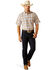 Image #1 - Ariat Men's Pro Series Denzel Plaid Print Short Sleeve Button-Down Western Shirt - Big , Beige, hi-res