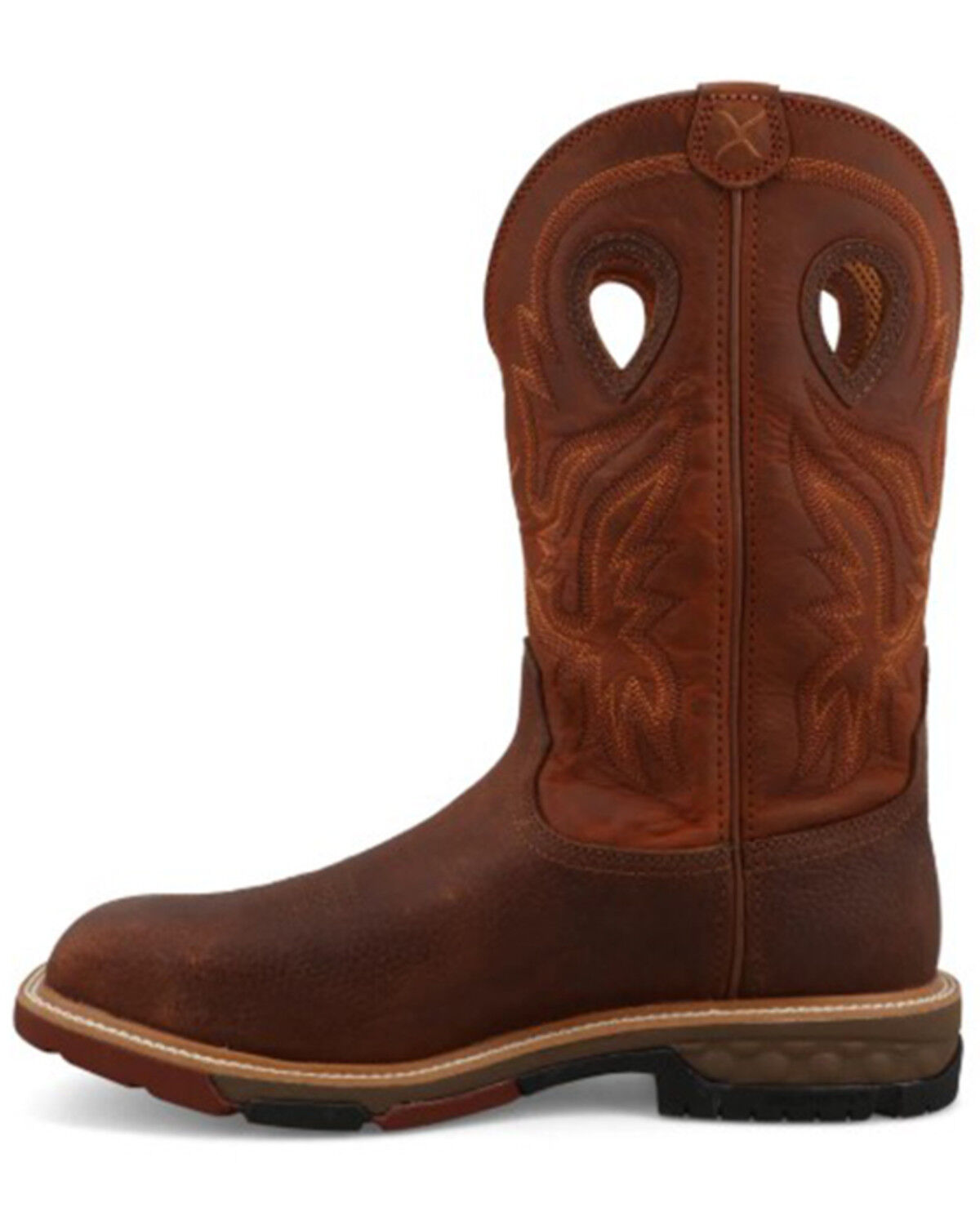 Image #3 - Twisted X Men's 12" Waterproof Western Work Boots - Nano Toe, Brown, hi-res