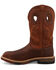 Image #3 - Twisted X Men's 12" Waterproof Western Work Boots - Nano Toe, Brown, hi-res