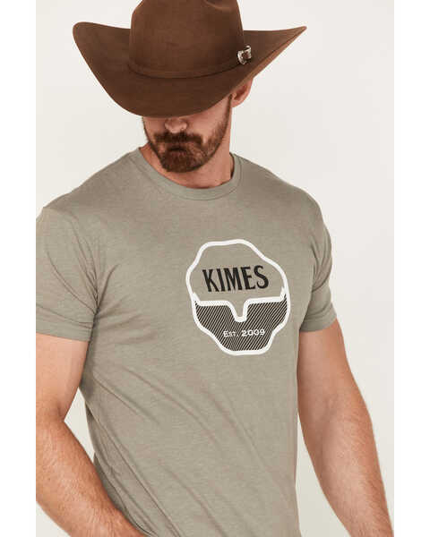 Image #2 - Kimes Ranch Men's Boot Barn Exclusive Notary Graphic Short Sleeve T-Shirt, Grey, hi-res