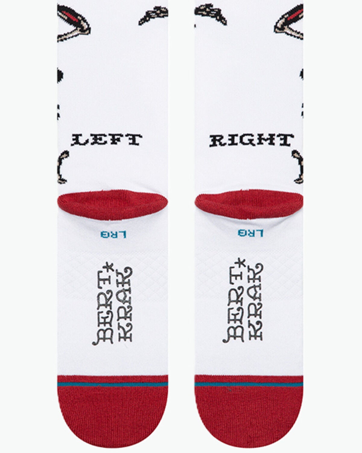 Image #3 - Stance Men's Skeleton Crew Socks, White, hi-res