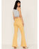 Image #3 - Sneak Peek Women's High Rise Distressed Flare Jeans, , hi-res