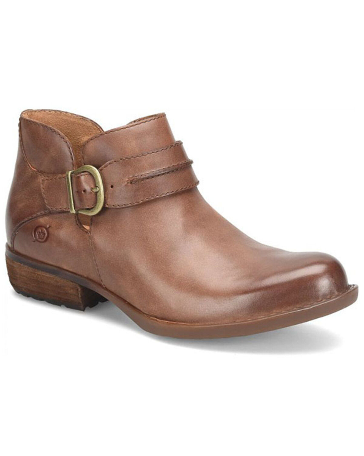 Image #1 - Born Women's Katie Booties - Round Toe, Brown, hi-res