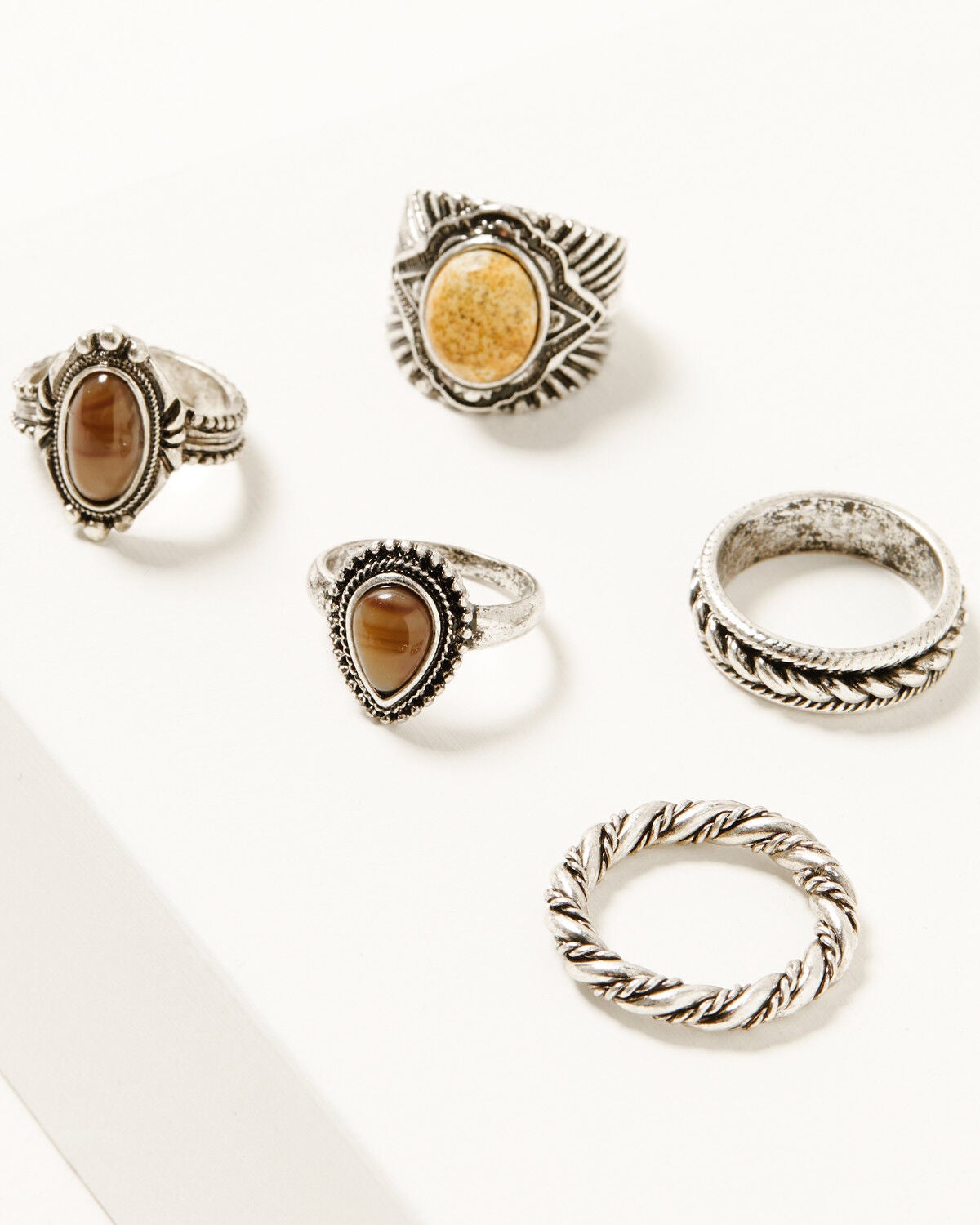 Image #1 - Shyanne Women's Heritage Valley Ring Set - 5 Piece, Silver, hi-res