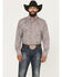 Image #1 - George Strait by Wrangler Men's Paisley Print Long Sleeve Button-Down Stretch Western Shirt, Multi, hi-res