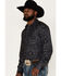 Image #2 - Rock & Roll Denim Men's Southwestern Long Sleeve Button Down Western Shirt , Black, hi-res