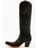 Image #3 - Corral Women's Floral Tall Western Boots - Snip Toe, Gold, hi-res