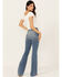 Image #3 - Idyllwind Women's Barnwell Medium Wash High Rise Flare Stretch Denim Jeans , Medium Wash, hi-res