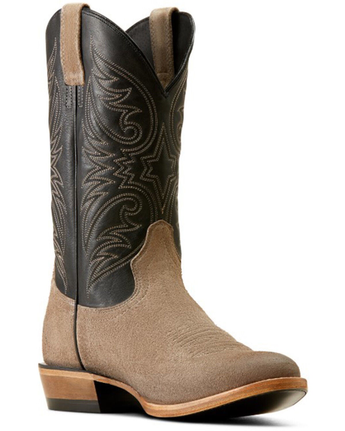 Ariat Men's Bankroll Roughout Western Boots - Round Toe, Grey, hi-res