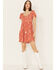 Wild Moss Women's Novelty Print Dress, Rust Copper, hi-res