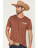 Image #2 - Cody James Men's Steerhead Short Sleeve Graphic T-Shirt, Rust Copper, hi-res