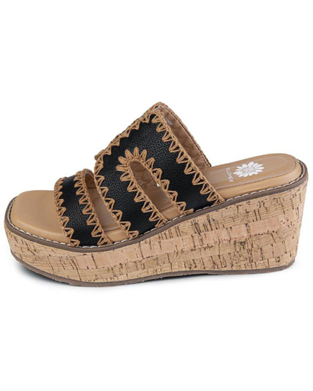 Image #2 - Yellow Box Women's Tracie Wedge Heels, Black, hi-res