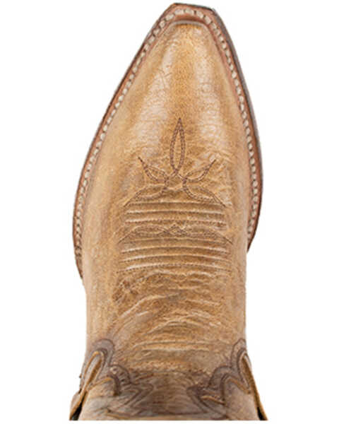 Image #6 - Dan Post Women's Greta Crackle Western  Boots - Snip Toe , Tan, hi-res
