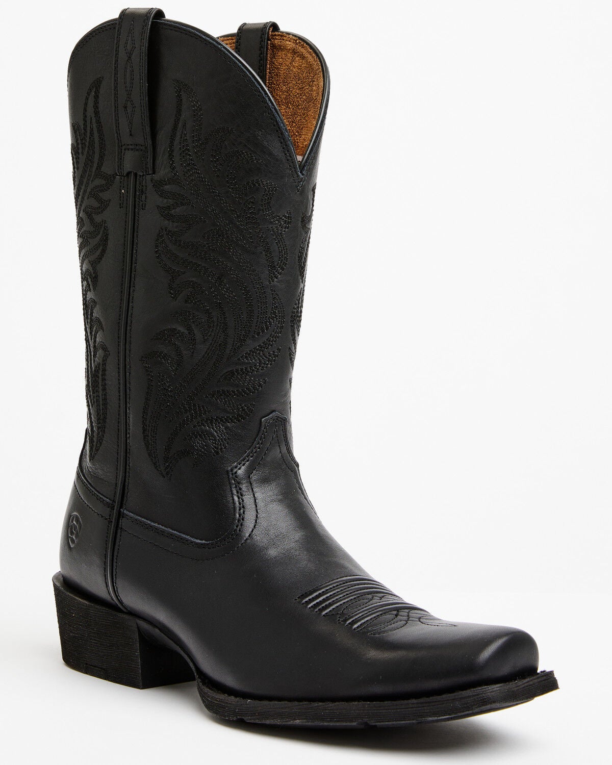 Ariat Women's Round Up Performance Western Boots - Square Toe, Black, hi-res