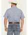 Image #4 - Ely Walker Men's Paisley Print Short Sleeve Snap Western Shirt, Navy, hi-res