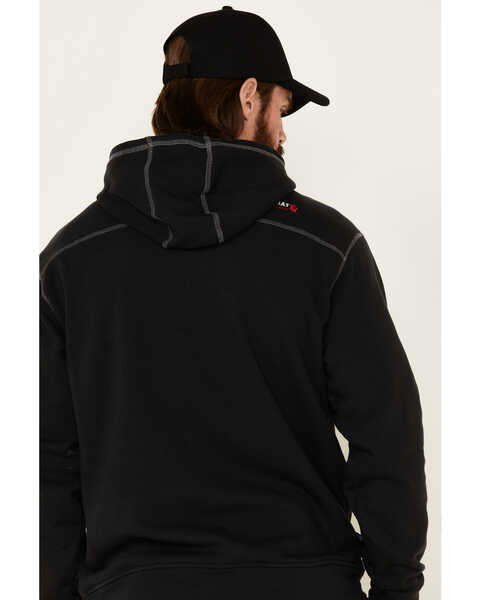 Image #5 - Ariat Men's FR Tek Hooded Work Sweatshirt, Black, hi-res