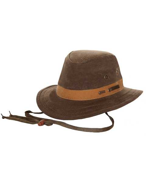 Image #1 - Outback Trading Co. Men's Oilskin Willis Crushable Hat, Sage, hi-res